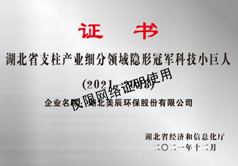 湖北省支柱产业细分领域隐形冠军科技小巨人